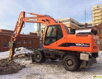 Doosan 180 с гидромолотом