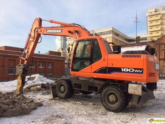 Doosan 180 с гидромолотом